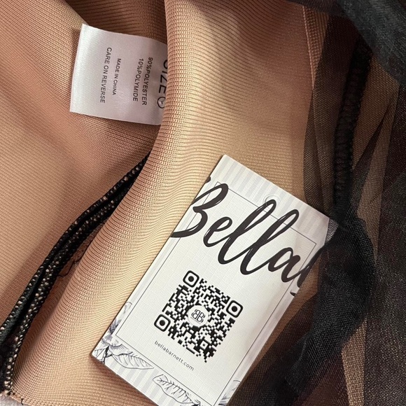 Bella Barnett party ruched black beige

Ruched Mesh Bandage Midi Dress - Black - Picture 8 of 8